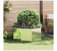 Round Garden Planter Galvanised Steel 120x120x50cm Outdoor Heavy Duty Rustproof