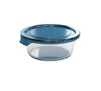 Round Glass Food Storage Containers with Airtight BPA-Free Lids - Stackable, Clear, Microwave, Oven, Freezer & Fridge Safe - 400ml & 650ml Sizes - Perfect for Meal Prep, Leftovers & Snacks (650ml)