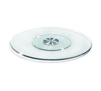 Round Glass Lazy Susan for Dining Table Tempered Glass Rotating Tray 60 70 80 85 90cm Large Clear Kitchen Turntable with Aluminum Alloy Bearing Serving Plate for Banquets Party Family Dinners(80cm)