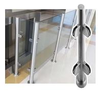 Round Glass Railing Clamp Kit for Indoor & Outdoor Use 105cm High Divider for Stairs & Balconies Perfect for Garden Posts & Ceilings
