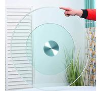 Round Glass Turntable 24 Inch, 10mm Tempered Glass Lazy Susan for Dining Table, Aluminum Bearing, Easy Food Sharing