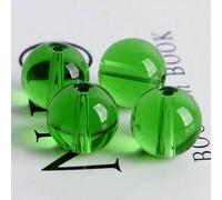 Round Glossy Crystal Glass 4.0mm 6mm 8mm 10mm 12mm 14.0mm Loose Beads Wholesale Lot for Jewelry Making DIY Crafts Findings-Green-14.0mm (10pcs)