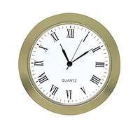 Round Gold Insert 35mm for 32.5mm Hole Roman Numerals Friction Fit