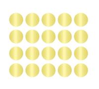 Round Golden Embossing Stickers, Self-Adhesive Convenience, 4.5x4.5cm, Wafer Stickers SeaI Labels, IndexDividers and Stamps, Self-Adhesive Design, for Envelopes and Certificates
