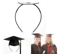 Round Graduation Cap Headband, Comfortable Wear Ensuring Holder Upgrade Grad Cap Headband Insert Firm Anti-Fall Hairband for Graduation Hairstyle Hat Accessories Hairband for Graduates Present