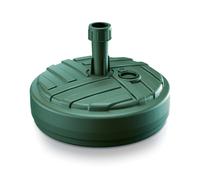 (Round Green) 10/12L Round/Square Plastic Umbrella Parasol Base Stand Garden Sunshade Holder