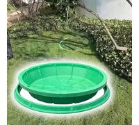 Round Green Septic Tank Manhole Cover - Invisible, Durable Base for Drain Field - Pressure Resistant, Fits 31.5/80cm Diameter Sinking Sewage Basins - 40-100cm Options Available