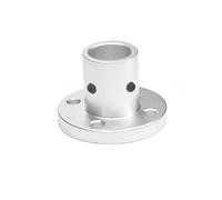 Round Guide Shaft Support Base Flange, ID 8mm to 50mm, Durable Lathe Faceplate for Enhanced Stability and Accuracy(Silver,13x18x38x24mm)