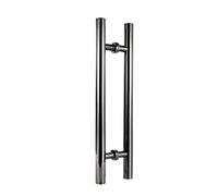 Round H-Shaped Door Pull Handle Thickened Large, for Large Door Barn Door Glass Door Handles,Stainless Steel Gold Silver Black Brushed,Polished Surface (Color : D, Size : 80cm (3