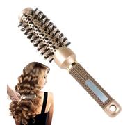 Round Hair Brush Blow Drying Brush,1 PCS Nano Thermal Ceramic & Ionic Tech Round Brush with Boar Bristles for Hair Drying,Curling & Straightening