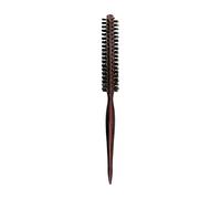 Round Hair Brush, Soft Boar Bristle Hair Brush for Women Men, Portable Small Round-Brush for Short Hair, Wooden Handle Quiff Roller Hairbrush for Smoothing, Detangling, Adding Hair Volume