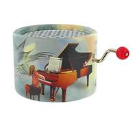 Round Hand-cranked Musical Box/Music Box Made of Reinforced Cardboard - for Elise (Beethoven)