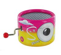 Round Hand-cranked Musical Box/Music Box Made of Reinforced Cardboard on The Theme of The Simpsons with 18-Note Musical Mechanism - The Simpsons (Main Theme)