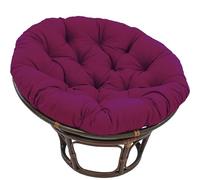 Round Hanging Chair Cush, 10cm Thick Upholstery for Cotton Swing, Premium Seat Pad, Egg Chair & Rattan Chair Cush, Outdoor Use, Purple, 110cm