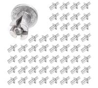 Round Head Aluminum Alloy rivets- Dome Head Pop Rivet Core Pulling Expansion rivets| Semi-Round Aluminum rivetsfor Electronic Equipment, Home, DIY Precision Work Silver Finish