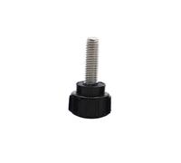 Round Head Handle Hand Screw M3 M4 M5 M6 M8 Round Knurled Rubber Thumb Screw Plastic Tighten Bolt Nuts Knob 304 Stainless Steel(8mm,M4 2pcs)