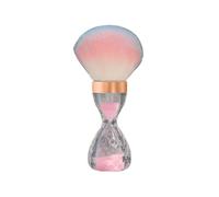 Round Head Nails Brush With Hourglass Handle For Removing Nails Art Powder Remover Makeup Brush Manicure Tool Soft Bristles