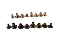 Round Head Screw Stud Rivet, 10pcs Screw Nail Rivets for Crafts, Multicolor, 5-8mm(Silver,8mm)