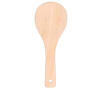 Round Head Shovel Wooden Non Stick Rice Spoon Kitchen Utensils for Home Cooking Serving Rice Mashed Potatoes Natural Wood Lightweight
