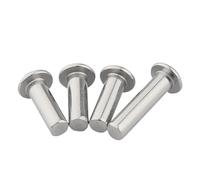 Round Head Solid Rivets, Half Round Head Solid Aluminum Rivet M1.5x4-6mm Pack of 20-1000 Pcs(M1.5x5,500Pcs)