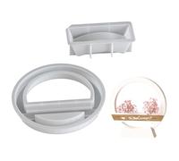 Round/Heart Shape Silicone Mold Office Desk Decoration Molds Silicone Texture for Handmade Craft and Decorations Heart Shape Silicone Mold