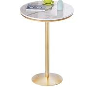 Round High Bar Table for Kitchen Parties Weddings Balconies & Corridors - Adjustable Heights 75/95/105/110cm Perfect for Entrance Sofa Edges & Modern Decor