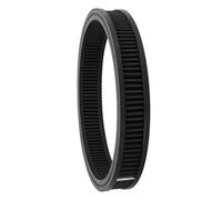 Round High Flow Air Filter Washable Reusable Air Filter Intake Filter Replacement Fits Hot Rod 14X2 Inch Air Filter (Black)
