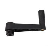 Round Hole Crank Handle for Hand Crank Generator, Mechanical Equipment Handle with Reinforced Nylon and Carbon Steel, Ergonomic Grip for DIY Machinery, 8-16mm(12mm)