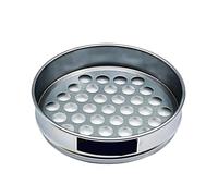 Round Hole Sampling Soil Sieve Dia 20cm, Aperture 0.075-60mm Galvanized Vibrating Sifter Mesh 1pc(10mm)