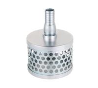 Round Hole Suction Strainer Filter for Pumps with Hose Connector, Carbon Plated Steel Basket Water Suction Filter, with NPT Female Thread, Reduces Solids Entering Pump