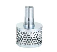Round Hole Suction Strainer Filter for Pumps with Hose Connector, Carbon Plated Steel Basket Water Suction Filter, with NPT Female Thread, Reduces Solids Entering Pump