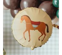 Round Horse Foil Balloon - 45cm Party Decoration for Celebrations and Events