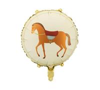 Round Horse Foil Balloon - 45cm Party Decoration for Celebrations and Events