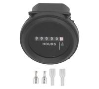 Round Hour Meter High Accuracy Quartz Mechanical Hour Meter Engine Generator 6-80VAC DC for Construction Machinery