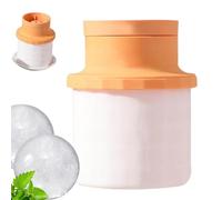 Round Ice Ball Maker, 2-in-1 Silicone Freezer Cup with Freezer Maker Function, Easy Demoulding of the Round Ice Mould - for Outdoor, Camping, Picnic, Party and Family Gatherings as well as for the
