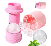 Round Ice Ball Maker, 2-in-1 Silicone Freezer Cup with Freezer Maker Function, Easy Demoulding of the Round Ice Mould, for Bar, Kitchen, Home, Family Gatherings, Parties, Picnic, Camping and Ou