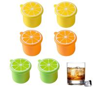 Round Ice Ball Molds - Professional Cylinder Ice Tray | Heavy Duty Silicone Ice Maker for Freezer, Slow Melting Ice Spheres for Whiskey