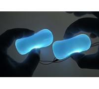 [ Round ] ice Blue Star-Lord Decorations led Light Flexible Helmet Lights Cosplay DIY kit RGB Superhero for Men Gifts