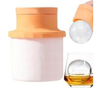 Round Ice Mould, 2-in-1 Silicone Freezer Cup with Freezer Maker Function, Easy Demoulding of the Round Ice Mould, for Bar, Kitchen, Home, Family Gatherings, Parties, Picnic, Camping and Outdoor Use
