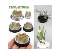 Round Ikebana Flower Frog With Rubber Gasket Art Fixed Arranging Tool Rubber Base Holder Floral Decor Pot Arrangement Pin