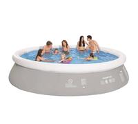 Round Inflatable Swimming Pool Grey 450 x 122 cm