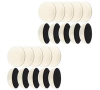 Round Ink Blending Foams Tool 20 Pcs Mini Round Replacement Foam Pads 1.18In White Domed Sponge for Blending, Distressing, Card Making, Scrapbooking, Craft