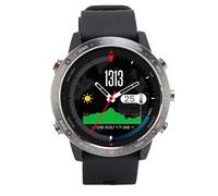 Round Intelligent Watch, Robust Light Silicone Landbage Racing Test for Outside (Black)