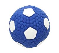 Round Interactive Football Toy - Latex, 9.5 cm, Puppy Soccer, Good Durability | Reduce Destructive Behavior Squeaky Dog Balls, Interactive Chew Toy for Play Practice