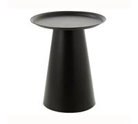 Round Iron Accent Table Modern Coffee Table for Living Room Nightstand for Bedroom Balcony Corner Table Casual Side Table (Color A Size 40x50cm)