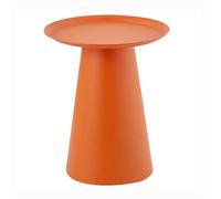 Round Iron Coffee Table Stylish Ins Design Versatile Side Table for Living Room Bedroom Nightstand Balcony Corner Table Casual Leisure Table (Color: C Size: 40x50cm)