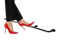 Round Island Foot Rail Heavy Duty, 5 4 3 2 1 M Long Black Gold Silver Pipe Bar Foot Rest for Commercial Restaurants/Home Kitchen, Load 150KG(Black,L 9.5ft/290cm)