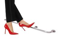 Round Island Foot Rail Heavy Duty, 5 4 3 2 1 M Long Black Gold Silver Pipe Bar Foot Rest for Commercial Restaurants/Home Kitchen, Load 150KG(Silver,L 4ft/122cm)