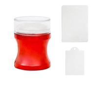 Round Jelly Transfer Painting Stamper With Scraper French Art Tools Manicure Funnel Shape Images Plate Stamper