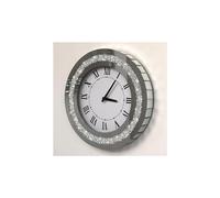 Round Jewel Wall Clock Black Needles 30Cm